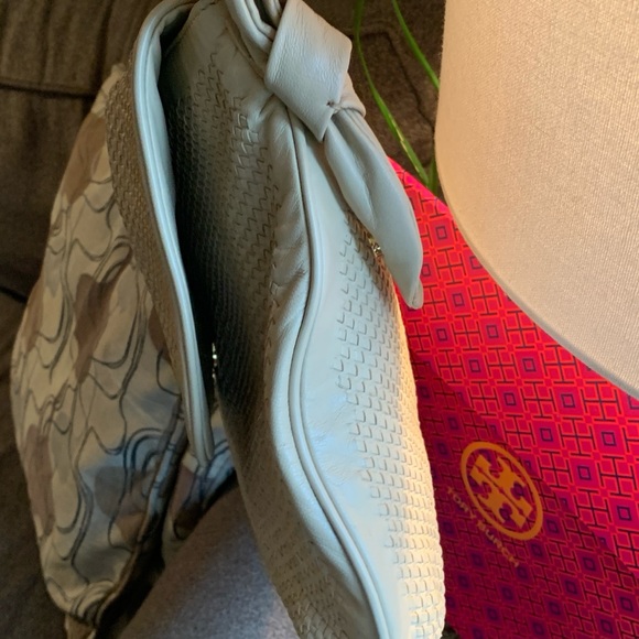 Authentic TORY BURCH Woven leather Flap shoulder bag - Picture 3 of 16